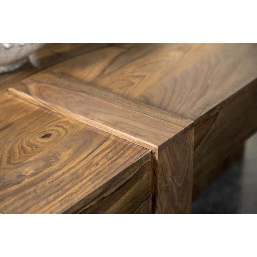 Wooden Square Coffee Table Natural Sheesham - HER Home Design Boutique
